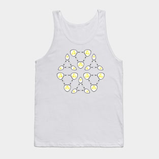 Abstract Techno Fried Eggs Tank Top